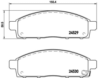 brembo BLACK PAD ミツビシ トライトン KB9T 2006/09〜2011/08 フロント左右セット P54 038