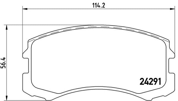 brembo BLACK PAD ミツビシ コルトプラス Z27W/Z27WG 2004/10〜2012/10 フロント左右セット P54 041