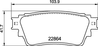brembo BLACK PAD ミツビシ デリカD：5 CV1W 2019/01〜 リア左右セット P54 063