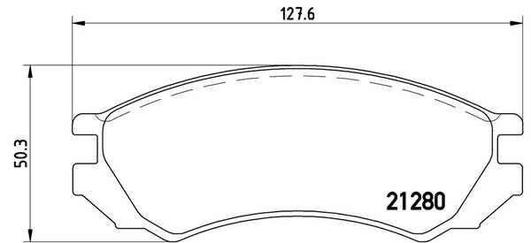 brembo BLACK PAD ニッサン ブルーバード EU13/SU13 1991/09〜1996/01 フロント左右セット P56 023
