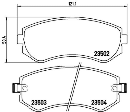 brembo BLACK PAD ニッサン シルビア S14/CS14 1993/10〜1996/06 フロント左右セット P56 039