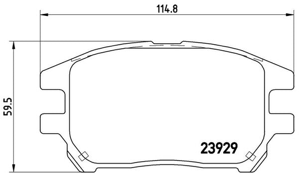 brembo BLACK PAD トヨタ ハリアー ACU10W/ACU15W/MCU10W/MCU15W 2001/08〜2003/02 フロント左右セット P56 050