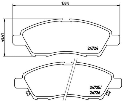 brembo BLACK PAD ニッサン マーチ K13/NK13 2010/07〜 フロント左右セット P56 070