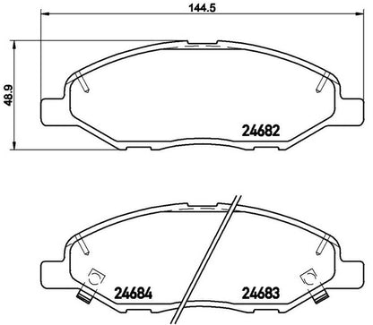 brembo BLACK PAD ニッサン AD/ADエキスパート VY12/VAY12/VJY12 2006/12〜 フロント左右セット P56 088