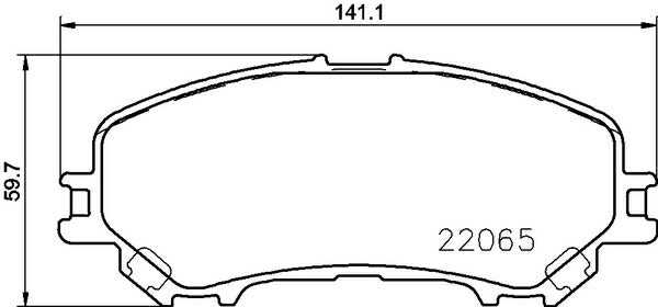 brembo BLACK PAD RENAULT カジャー 2017〜 フロント左右セット P56 100