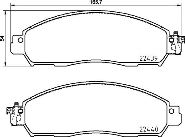 brembo BLACK PAD ニッサン リーフ ZE1 2017/10〜 フロント左右セット P56 120