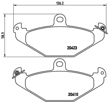 brembo BLACK PAD LOTUS エキシージ 2007〜2013 リア左右セット P59 026