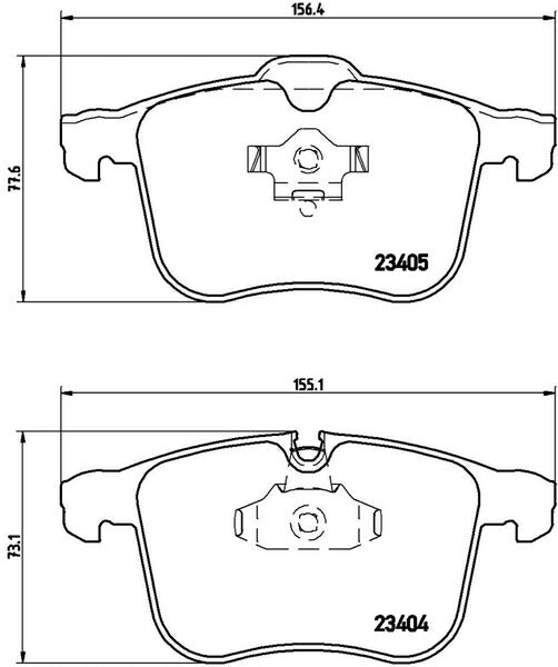 brembo BLACK PAD OPEL シグナム Z02Z32L 2003/12〜 フロント左右セット P59 049