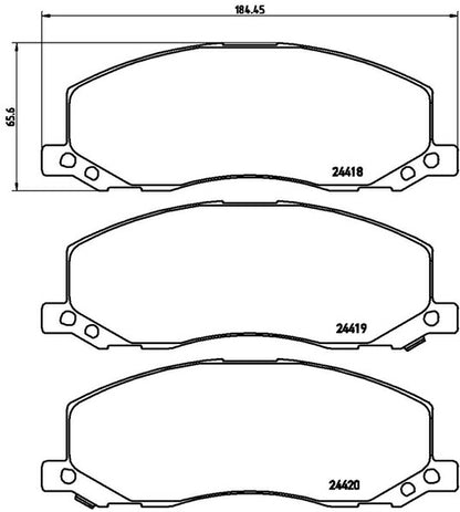 brembo BLACK PAD SAAB 9-5 GA28 2011/03〜 フロント左右セット P59 058
