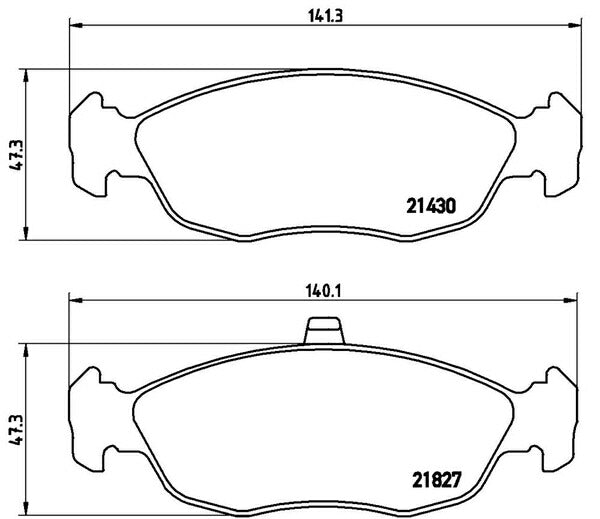 brembo BLACK PAD PEUGEOT 205 20DK/20DKC 1987〜1994 フロント左右セット P61 051