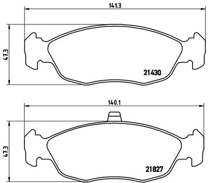 brembo BLACK PAD PEUGEOT 106 S10 1992〜2003 フロント左右セット P61 051