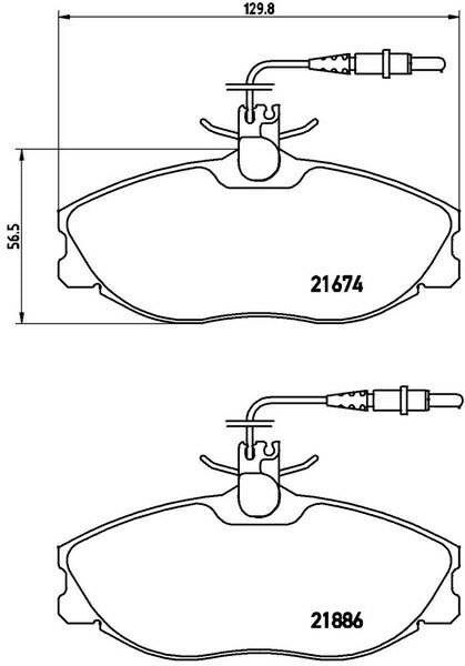 brembo BLACK PAD PEUGEOT 406 D8/D9/D9L4 1996〜2005/05 フロント左右セット P61 057