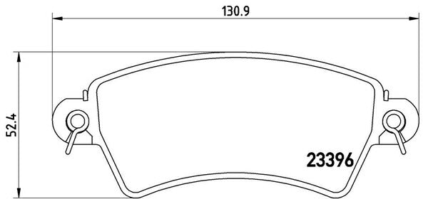 brembo BLACK PAD PEUGEOT 206 SW 2EKNFU/2EKRFN 2002/08〜 フロント左右セット P61 065