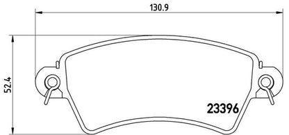 brembo BLACK PAD PEUGEOT 206 SW 2EKNFU/2EKRFN 2002/08〜 フロント左右セット P61 065