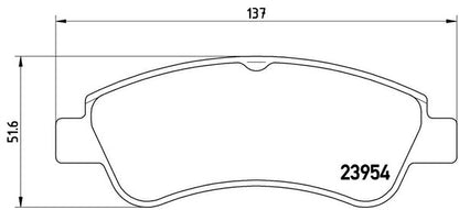 brembo BLACK PAD PEUGEOT 208 A9HN01 2015/10〜 フロント左右セット P61 066