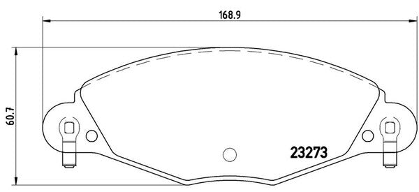brembo BLACK PAD CITROEN C5 ブレーキツアラー X4XFX/X4XFXW/X3XFU 2001/07〜2008/10 フロント左右セット P61 072