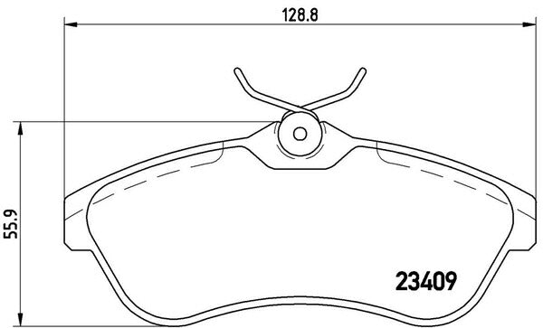 brembo BLACK PAD CITROEN C2 A6NFU 2004/03〜 フロント左右セット P61 075