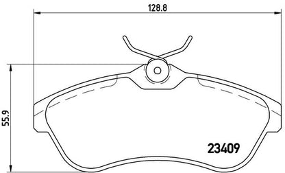 brembo BLACK PAD CITROEN C2 A6NFU 2004/03〜 フロント左右セット P61 075
