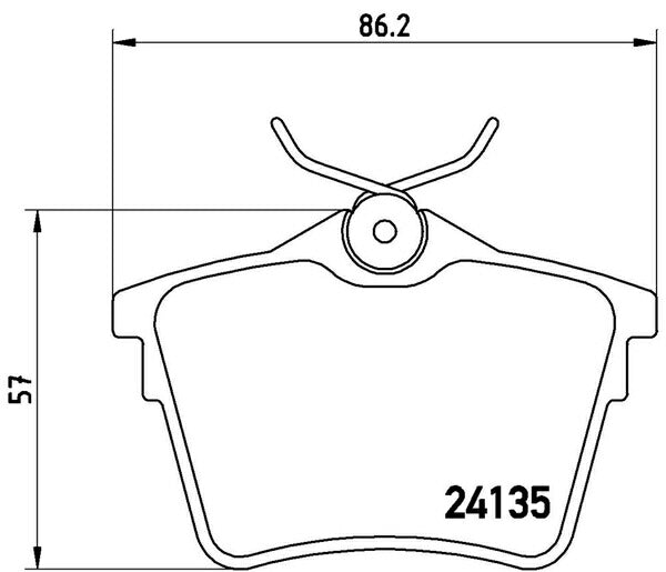 brembo BLACK PAD PEUGEOT 407 SW D2BRV 2005/06〜 リア左右セット P61 079