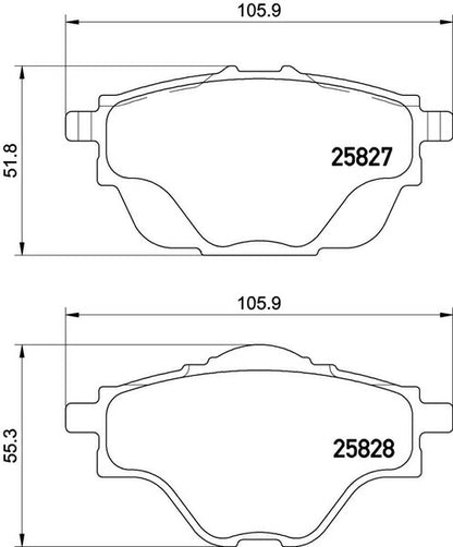 brembo BLACK PAD CITROEN グランドC4 ピカソ B787AH01 2016/11〜 リア左右セット P61 124