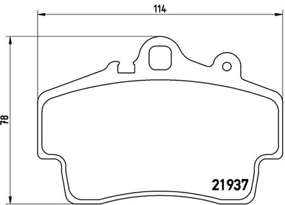 brembo BLACK PAD PORSCHE ボクスター 986K/98665/98623 1996/10〜2004/11 フロント左右セット P65 007