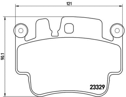 brembo BLACK PAD PORSCHE 911 99705/99705K 2004/08〜2008/06 フロント左右セット P65 009