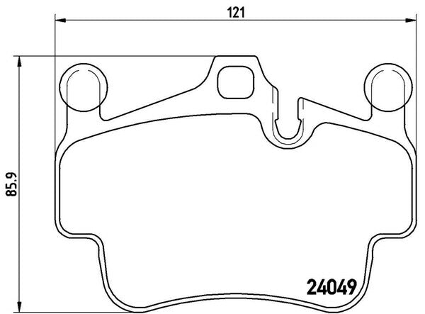 brembo BLACK PAD PORSCHE ボクスター 98721 2006/08〜2008/10 フロント左右セット P65 014
