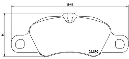 brembo BLACK PAD PORSCHE ボクスター 981MA123 2012/06〜2016/01 フロント左右セット P65 018