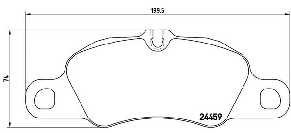 brembo BLACK PAD PORSCHE ケイマン 981MA122 2012/12〜 フロント左右セット P65 018