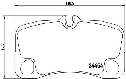 brembo BLACK PAD PORSCHE 911 997M9777 2009/07〜 リア左右セット P65 022