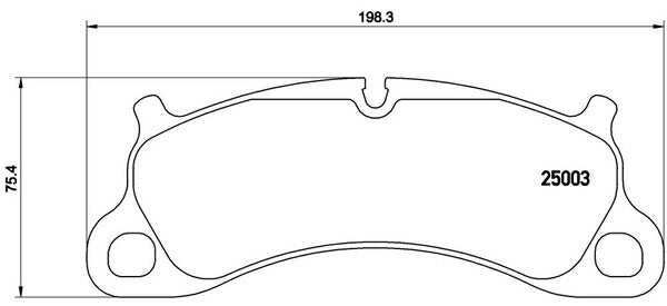 brembo BLACK PAD PORSCHE 911 991MA103 2014/10〜 フロント左右セット P65 025