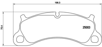 brembo BLACK PAD PORSCHE ボクスター 981DBX 2015/04〜2016/01 フロント左右セット P65 025