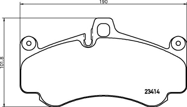 brembo BLACK PAD PORSCHE 911 996 2004〜2006 フロント左右セット P65 032