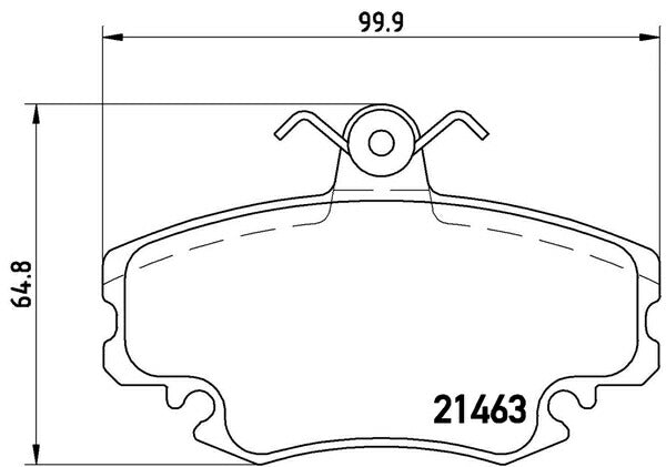 brembo BLACK PAD RENAULT ルーテシア(クリオ)I B57C/B57U/C57C/C57U/B578/C578/57F3P 1990〜1998 フロント左右セット P68 008