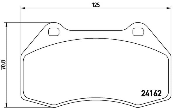 brembo BLACK PAD RENAULT ルーテシア(クリオ)III RF4C 2009/10〜2013/09 フロント左右セット P68 036