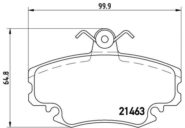 brembo BLACK PAD RENAULT トゥインゴ 06D7F 1997/10〜2008/11 フロント左右セット P68 038