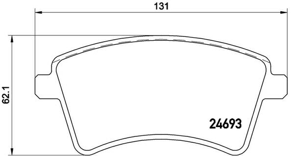 brembo BLACK PAD RENAULT カングービボップ KWK4MG 2010/09〜2012/03 フロント左右セット P68 044