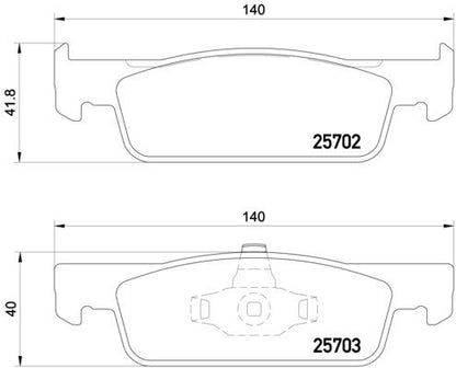 brembo BLACK PAD RENAULT トゥインゴ AHH4B/AHH4D 2016/09〜 フロント左右セット P68 059