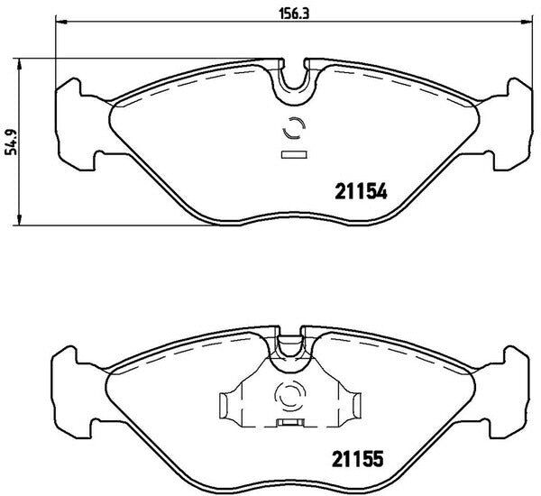 brembo BLACK PAD SAAB 9000 CB234E/CB234I/CB234L/CB234R 1989/09〜1998 フロント左右セット P71 005