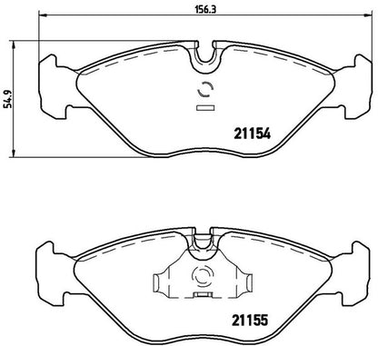 brembo BLACK PAD SAAB 9000 CB234E/CB234I/CB234L/CB234R 1989/09〜1998 フロント左右セット P71 005