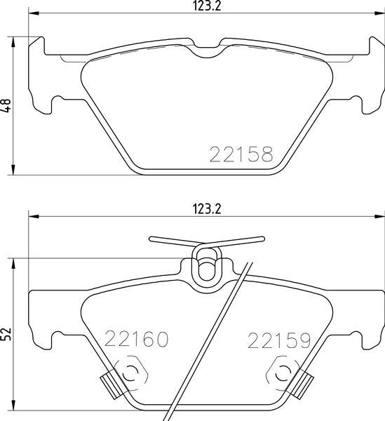 brembo BLACK PAD スバル WRX S4 VAG 2014/08〜 リア左右セット P78 026