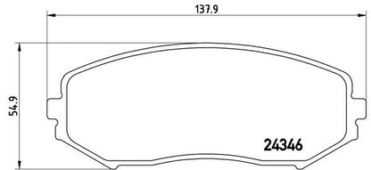 brembo BLACK PAD スズキ エスクード TDA4W/TAB4W 2008/06〜2015/10 フロント左右セット P79 018