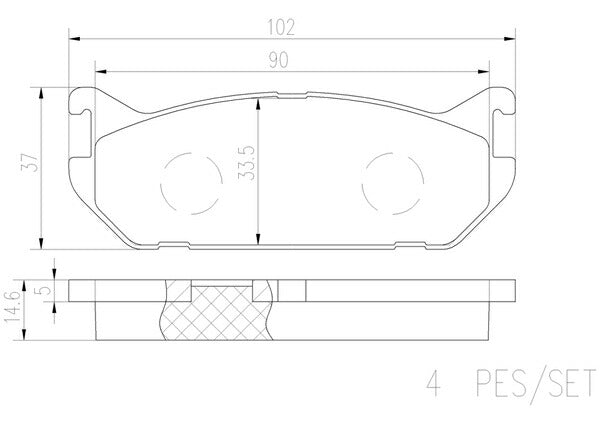 brembo CERAMIC PAD スズキ アルト CM21V 1990/02〜1994/11 フロント左右セット P79 036N