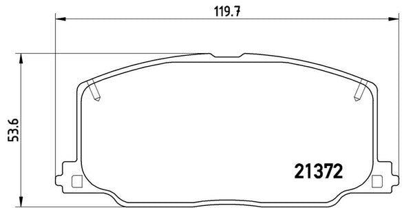 brembo BLACK PAD トヨタ コロナ/コロナプレミオ AT175 1987/12〜1992/11 フロント左右セット P83 016