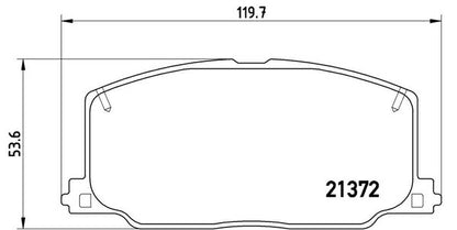 brembo BLACK PAD トヨタ コロナ/コロナプレミオ AT175 1987/12〜1992/11 フロント左右セット P83 016