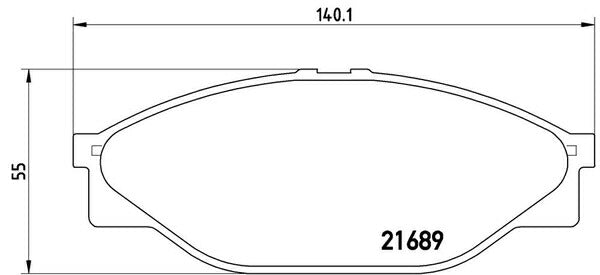 brembo BLACK PAD トヨタ ハイエースバン/レジアスエースバン LH113V/LH113K/RZH112V 1993/08〜1996/08 フロント左右セット P83 023