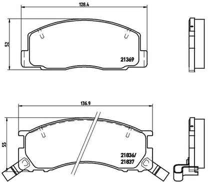 brembo BLACK PAD トヨタ ライトエース/マスターエース/タウンエース CM80/KM80/KM85 1999/06〜2007/08 フロント左右セット P83 029