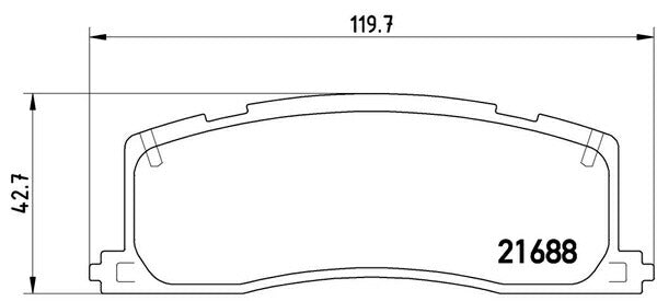 brembo BLACK PAD トヨタ エスティマ TCR11W/TCR21W 1992/09〜1996/08 リア左右セット P83 030