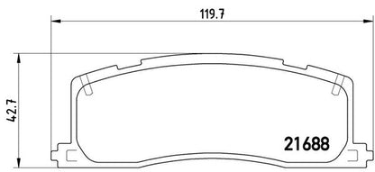 brembo BLACK PAD トヨタ エスティマ TCR11W/TCR21W 1992/09〜1996/08 リア左右セット P83 030