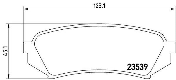 brembo BLACK PAD トヨタ ランドクルーザー/ランドクルーザーシグナス UZJ100W/HDJ101K 1998/01〜2007/08 リア左右セット P83 049